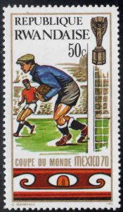 RWANDA Scott 337 World Cup Soccer stamp