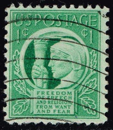 US #908 Four Freedoms; Used (0.25)