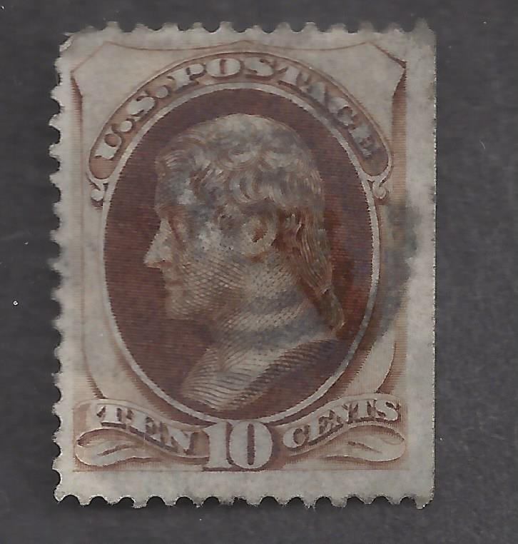 USA  Scott # 187  used  CV = $  40.00   Lot 170112