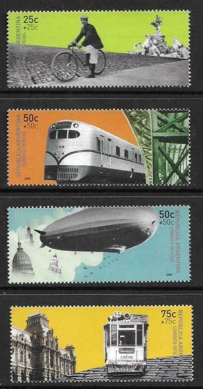 2000   ARGENTINA  -  SG.  2787 / 2790  -  TRANSPORT  -  MNH