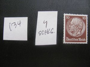 Germany 1933 MNH  SIGNED SCHLEGEL MI. 518Y VARIETY  VF/XF 75 EUROS (134)