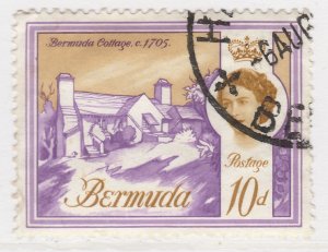 1962 British Colony Bermuda 10d Used Stamp Historical Buildings A22P18F8924-