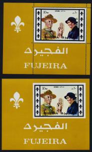 Fujeira MIBK 62A,B MNH Lord Baden-Powell, Lady Baden-Powell