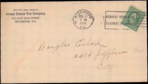 United States, Virginia, Washington Franklins, Slogan Cancel