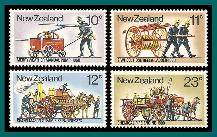 New Zealand 1977 Fire Fighting Equipment, MNH #635-638;SG1156-SG1159