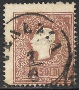 LOMBARDY VENETIA 1858-62 10s Franz Joseph Sc 11 VENEZIA cds VFU