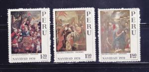 Peru 539-541 Set MNH Christmas