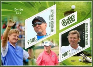 Stamps. Sports Golf  2021 year 1+1 sheets perforated Gabon