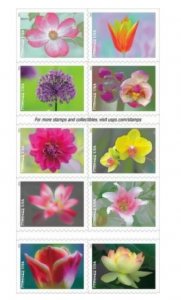 Garden Beauty Forever Stamps 5 books of 100 pcs