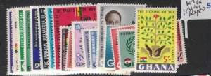 Ghana Lot of 18 MOG (3haw) 