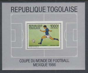 Togo 1375 Soccer Souvenir Sheet MNH VF