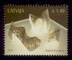 Latvia Sc# 970 MNH Dainis Pundurs Sculpture