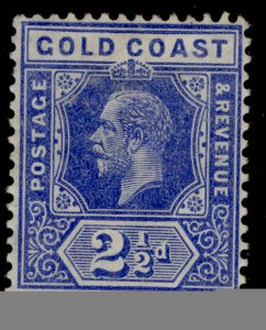 GOLD COAST GV SG76, 2½d bright blue, M MINT. Cat £15.