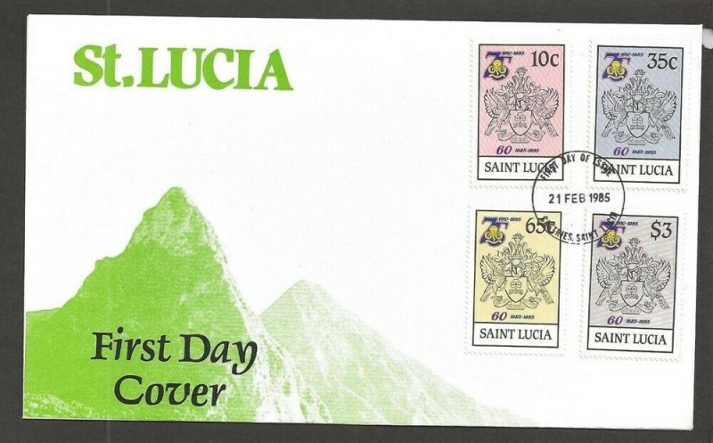 1985 Scouts St Lucia Girl Guides 75th anniversary FDC