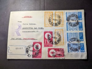 1963 Registered Brazil Airmail Cover Porto Alegre to Korneuburg Austria