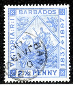 Barbados, Scott #84, Used