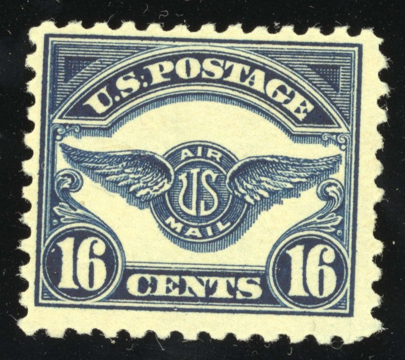US Scott C5 Mint NH OG 16c Air Mail  1923 Dark Blue Lot T294 bhmstamps