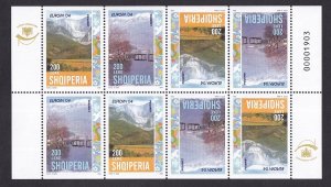 Albania   #2729a-2730a   MNH  2004  Europa  booklet pane