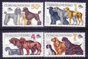 Czechoslovakia 2796-99 MNH 1990 Intercanis Dog Show at Brno Full Set of 4 VF