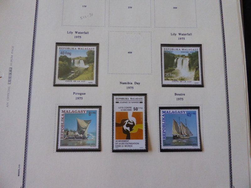 Madagascar 1959-1975 Mainly MNH Stamp Collection on Scott Spec Album Pages