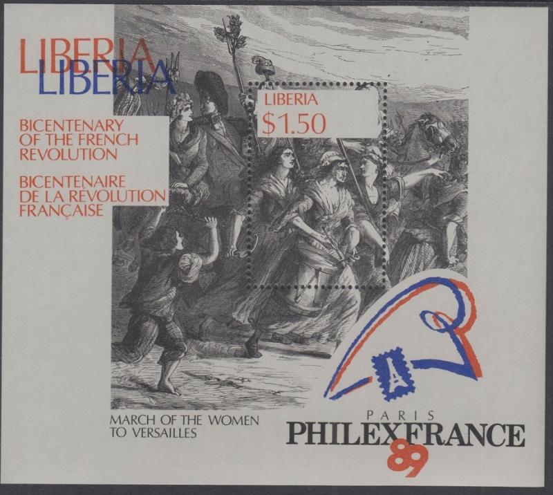 1989 Liberia 1455/B121 Painting — PHILEXERANCE-89