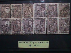 ​MALAYSIA STAMPS: 1957 SC#102 -VERY OLD USED SETS STAMP. VERY RARE