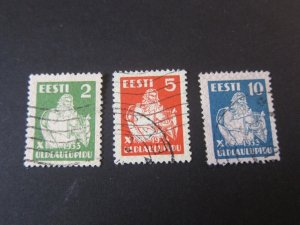 Estonia 1933 Sc 113-5 set FU