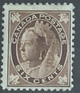 CANADA 1897 6 cents SG147 MOUNTED MINT. CAT £60