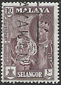 Malaya Selangor #119 Used Single Stamp