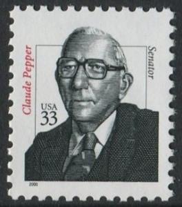 33c CLAUDE PEPPER 2000 - MNH