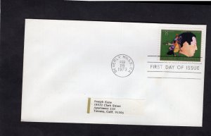 1484 Geo Gershwin, FDC no cachet addressed