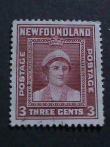 ​NEWFOUNDLAND 1938-SC#246  84 YEARS PRINCESS ELIZABETH-USED STAMP VERY FINE