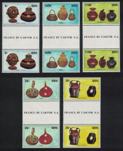 Kenya Kenyan Material Culture 5v Gutter Pairs 1995 MNH SG#646-650