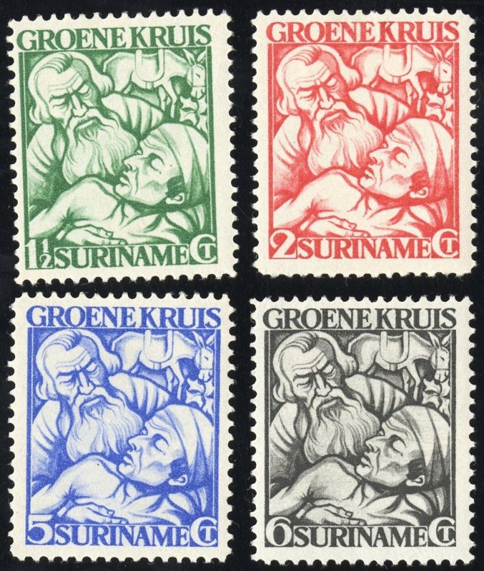 Surinam Stamps # B8-11 MLH XF