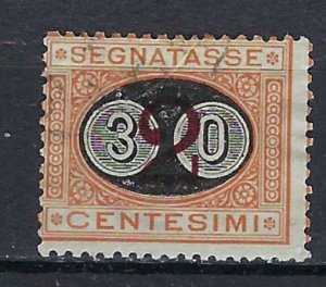 Italy J27 Used 1890 Surcharge (ak1829)