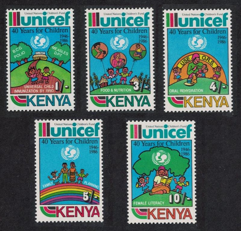 Kenya 40th Anniversary of UNICEF 5v SG#403-407