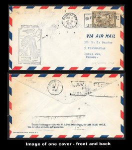 CANADA First Flight Covers (34) all early mostly Postmaster signed