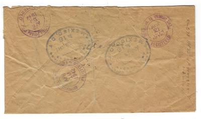 1942 Mexico To USA Registered Airmail Cover With Airmail Stamp Pair (NN80)