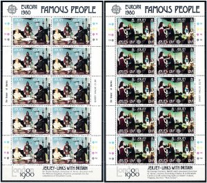 Jersey #229-230  Complete Sheets MNH