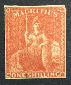 MOMEN: MAURITIUS SG #34 1859-61 UNUSED £3,250 LOT #226428-5516