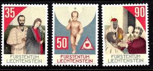 Liechtestein Scott #895-7 set  MNH