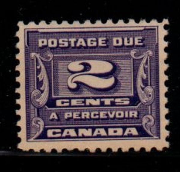 Canada Sc J12 1933 2c dark violet postage due stamp mint NH