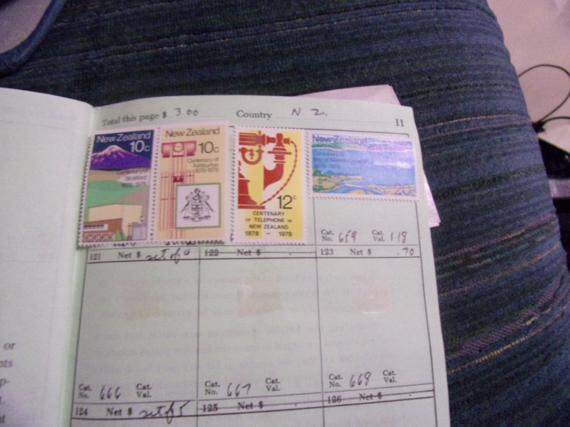 NEW ZEALAND COLLECTION IN APPROVAL BOOK ALL MINT