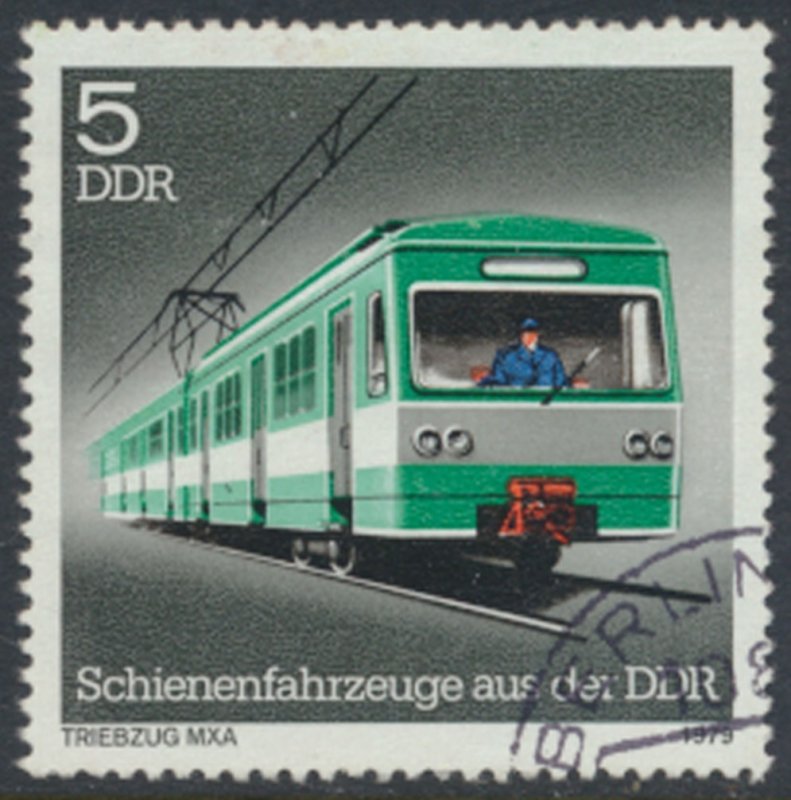 German Democratic Republic  SC# 2001 Railroad car   CTO  see details & scans