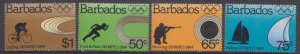 BARBADOS - 1984 SUMMER OLYMPIC GAMES, LOS ANGELES - 4V MINT NH