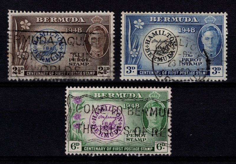 Bermuda 1949 Centenary of Postmaster Perot’s Stamp Set [Used]