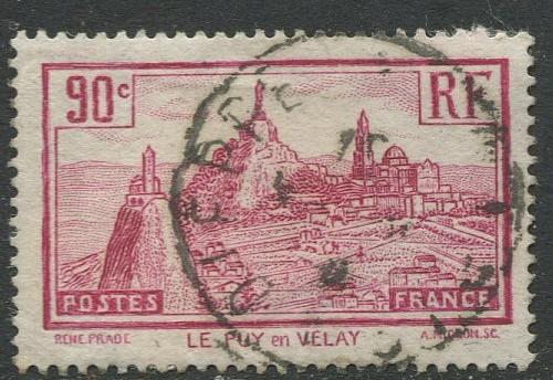 France - Scott 290 - General Issue -1933 - Used -Single 90c Stamp