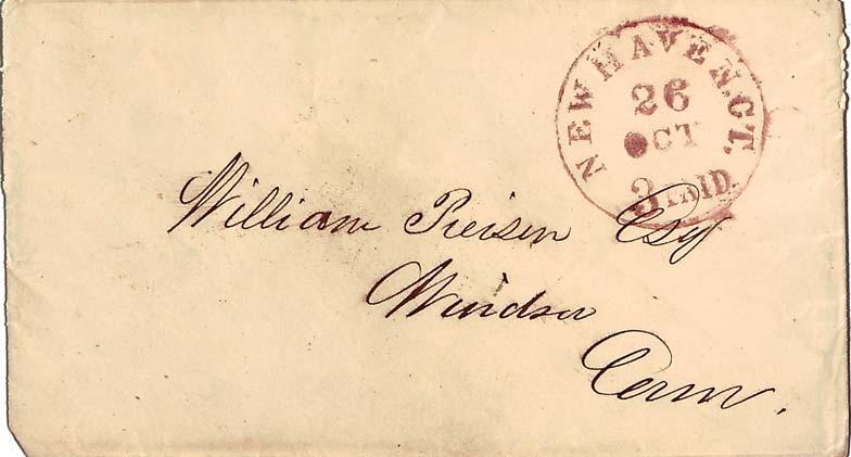 United States Connecticut 1855 Postal History