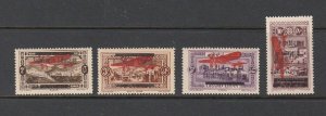 LEBANON - LIBAN MH SC# C25-C28 - BLACK OVERPRINT - SEE PICTURE