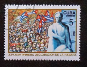 CUBA Sc# 2808  HAVANA DECLARATION revolution  1985  used / cancelled